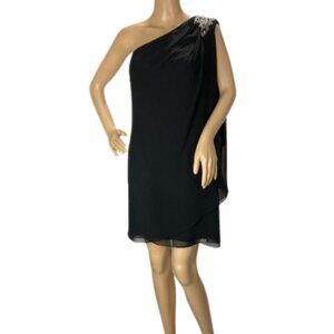 Bellissima Embroidered One Shoulder Cocktail Dress